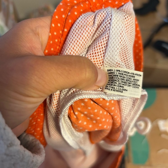 Club Monaco Orange Polka Dot Swim Trunks - Picture 5 of 5